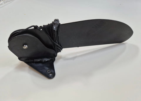 Rudder complete with wing, blade, and rope.